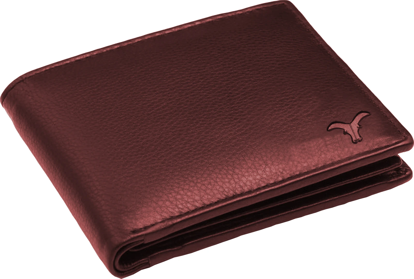 SKINBULL Men Casual, Formal Maroon Genuine Leather RFID  Wallet (8 Card Slots)