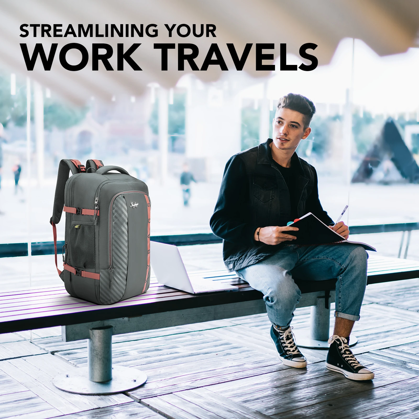 SKYBAGS 46.1 L Backpack The Transit 2.0 (Black)