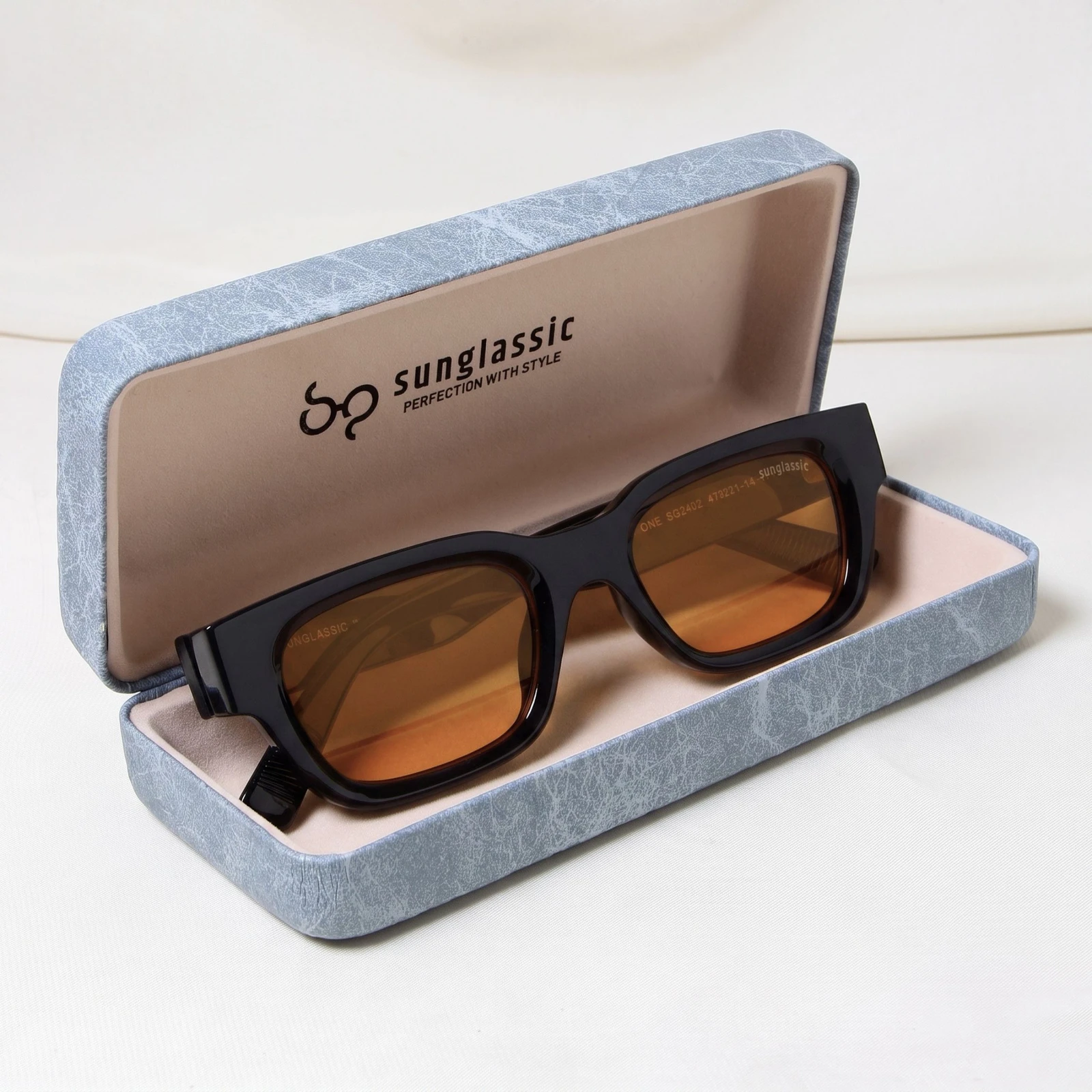 SUNGLASSIC UV Protection Wayfarer, Retro Square, Rectangular Sunglasses (Free Size) (For Men & Women, Orange