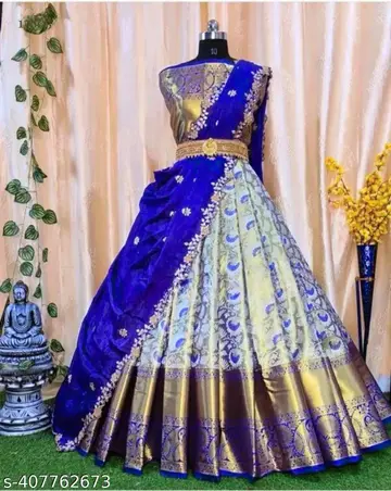 Attractive Elegent Organza Printed Lehenga Choli