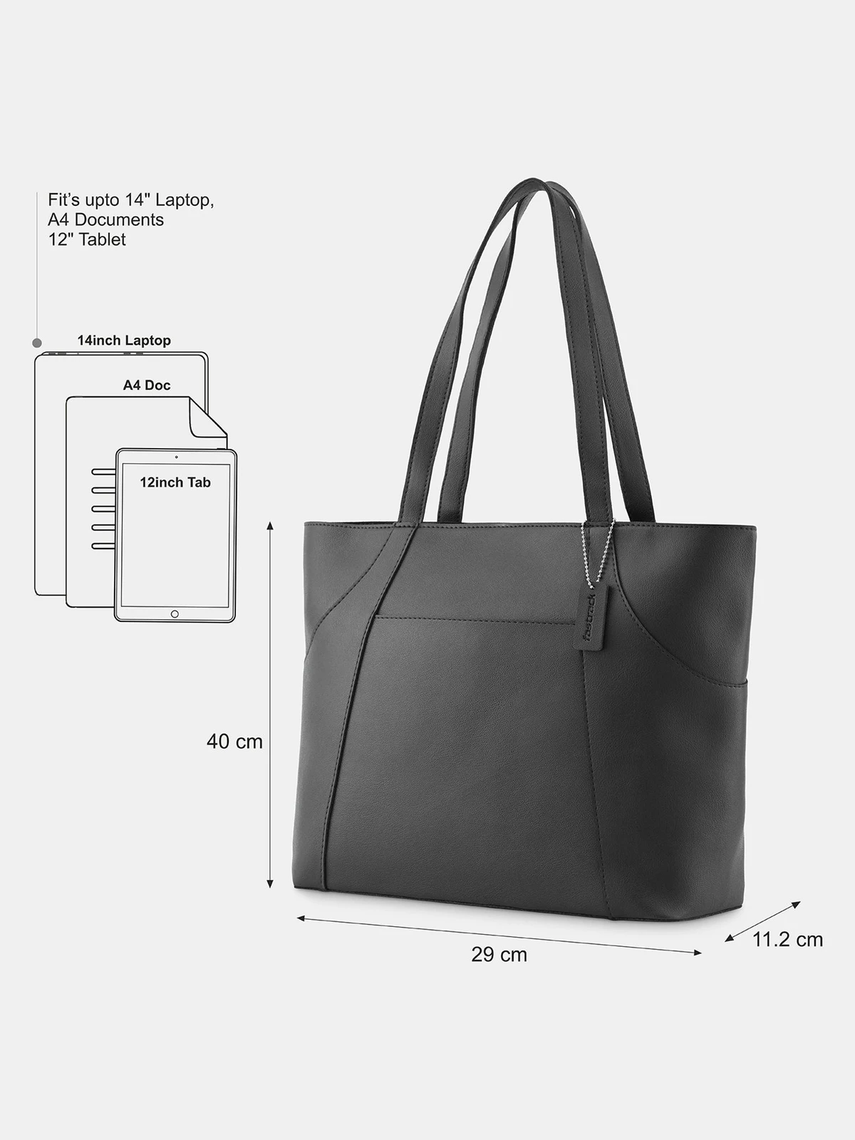 Fastrack Women Black Shoulder Bag - Extra Spacious