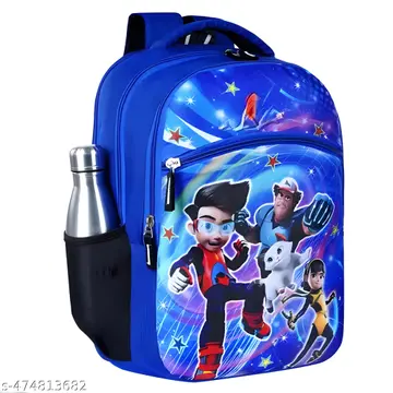 Kids Casual Print Padded Shoulder Strap Polyester School Bag