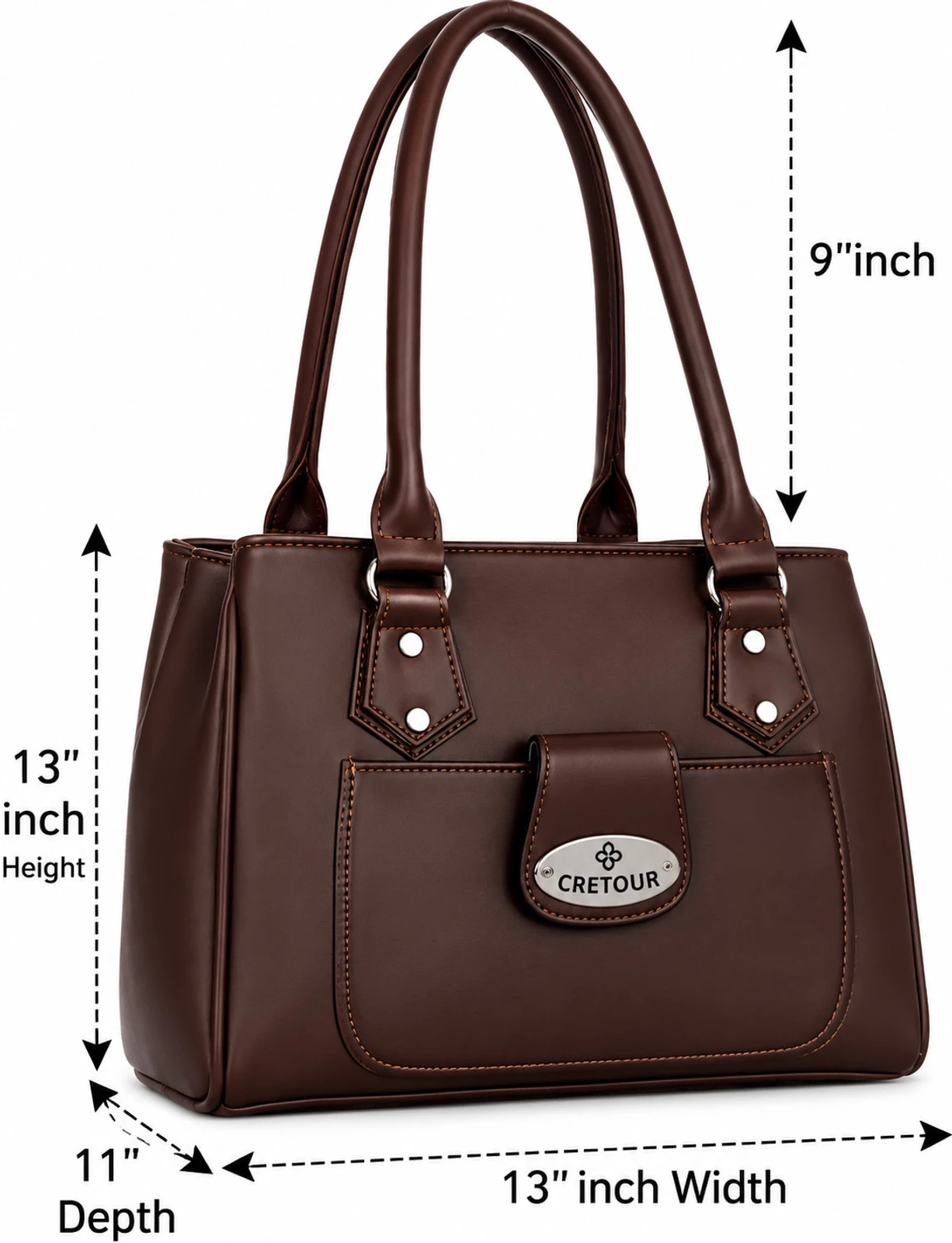 cretour Women Brown Shoulder Bag