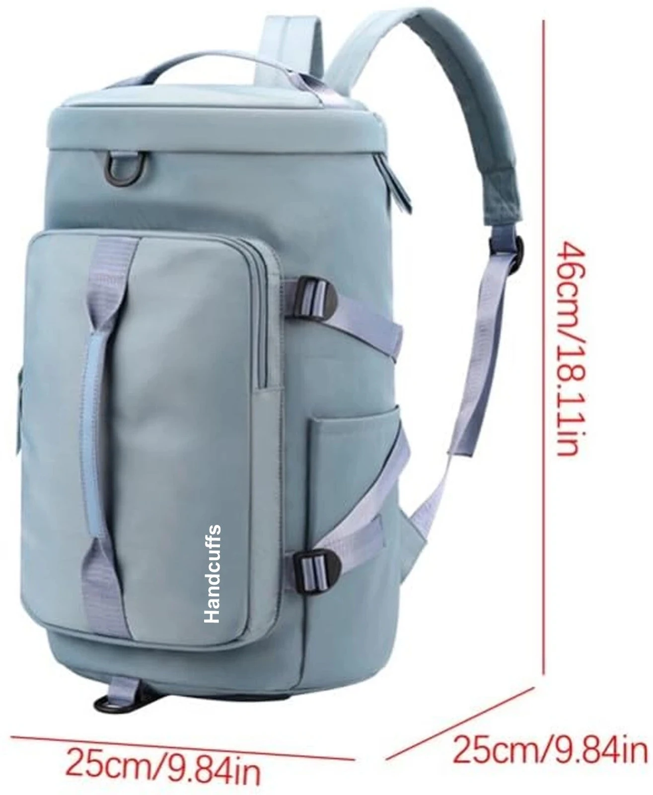 HANDCUFFS Small 5 L Backpack Duffle Bags Rucksack Backpacks Luggage Bag (Blue)
