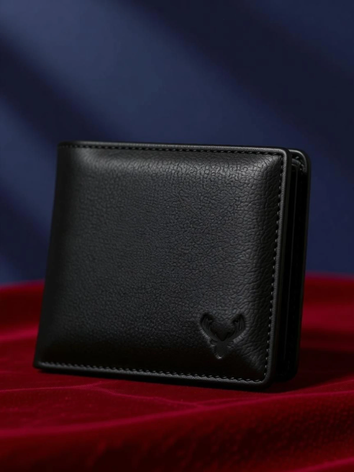 URBAN LEATHER Men Formal Black Genuine Leather RFID  Wallet (8 Card Slots)
