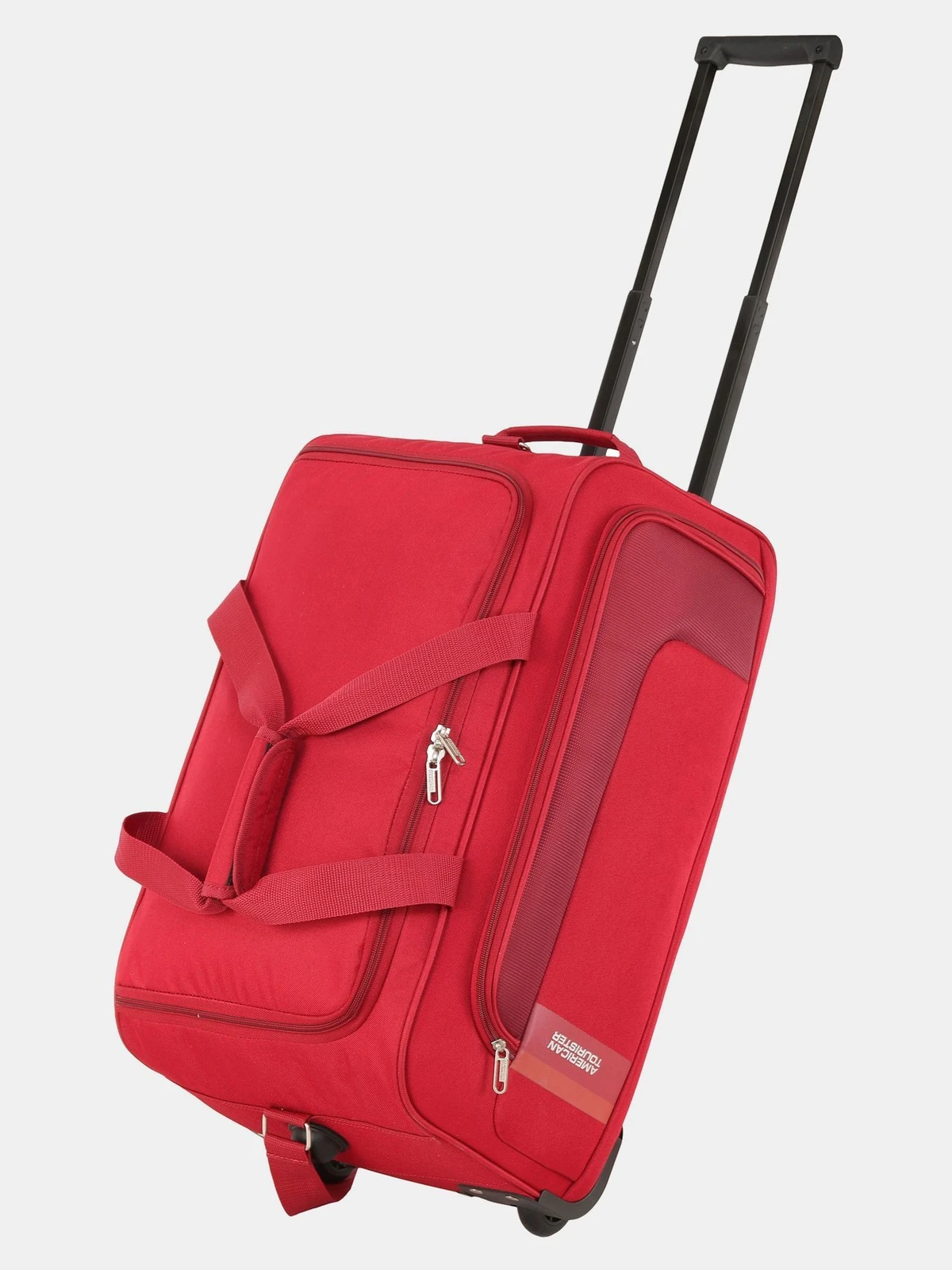 AMERICAN TOURISTER 56 L Strolley Duffel Bag - CAMP WHEEL 57cm - Red - Large Capacity