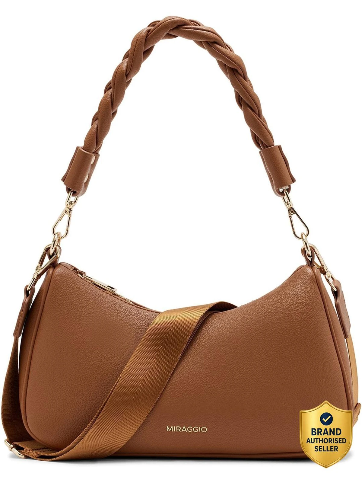 Miraggio Women Brown Shoulder Bag