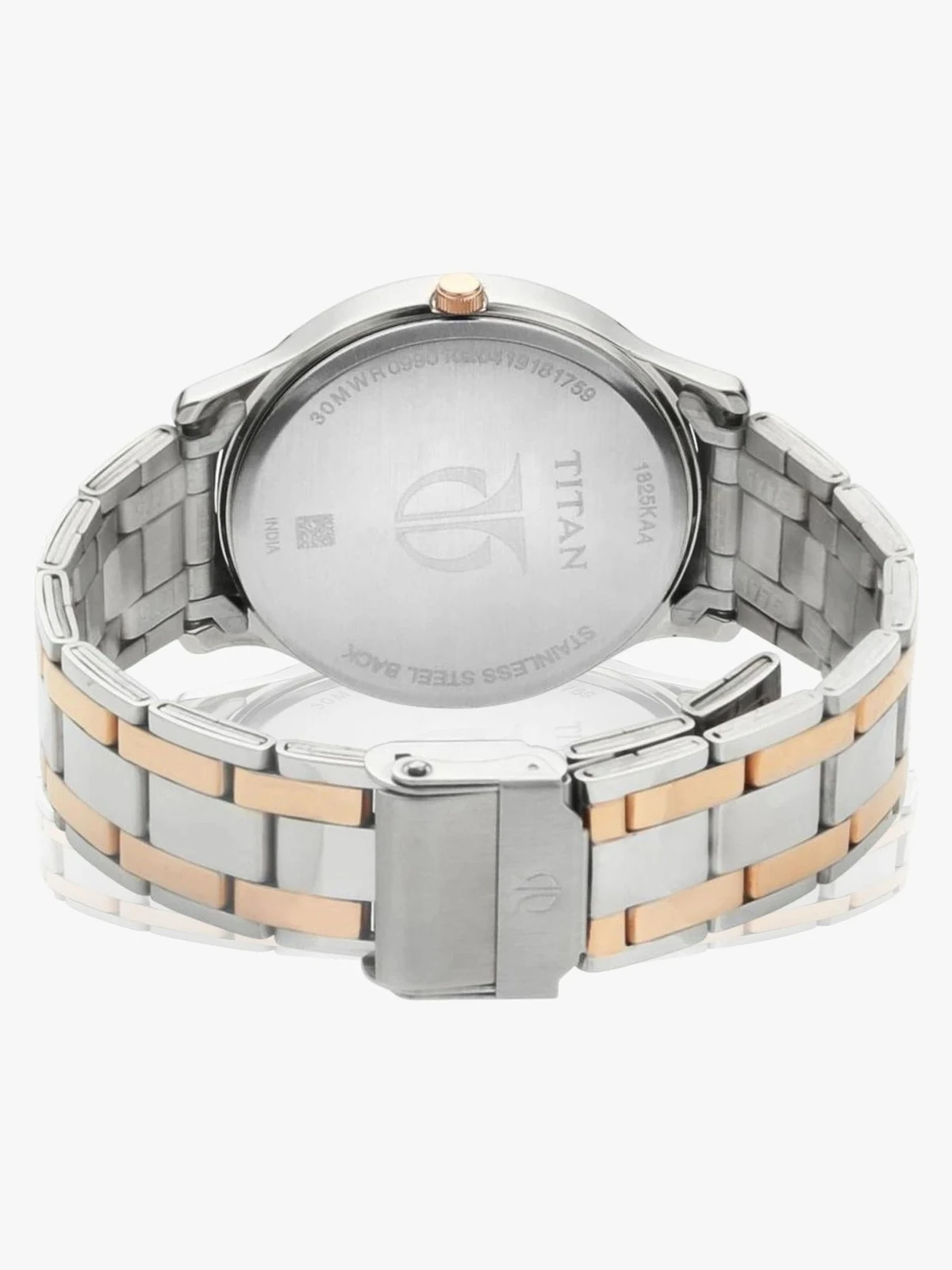 Titan Karishma Blue Dial Silver & Rose Gold Stainless Steel Strap Analog Watch  - For Men NT18242712YM02,NNC3029PP06W,18242712YM02,NU18242712YM02,NU1825KM01