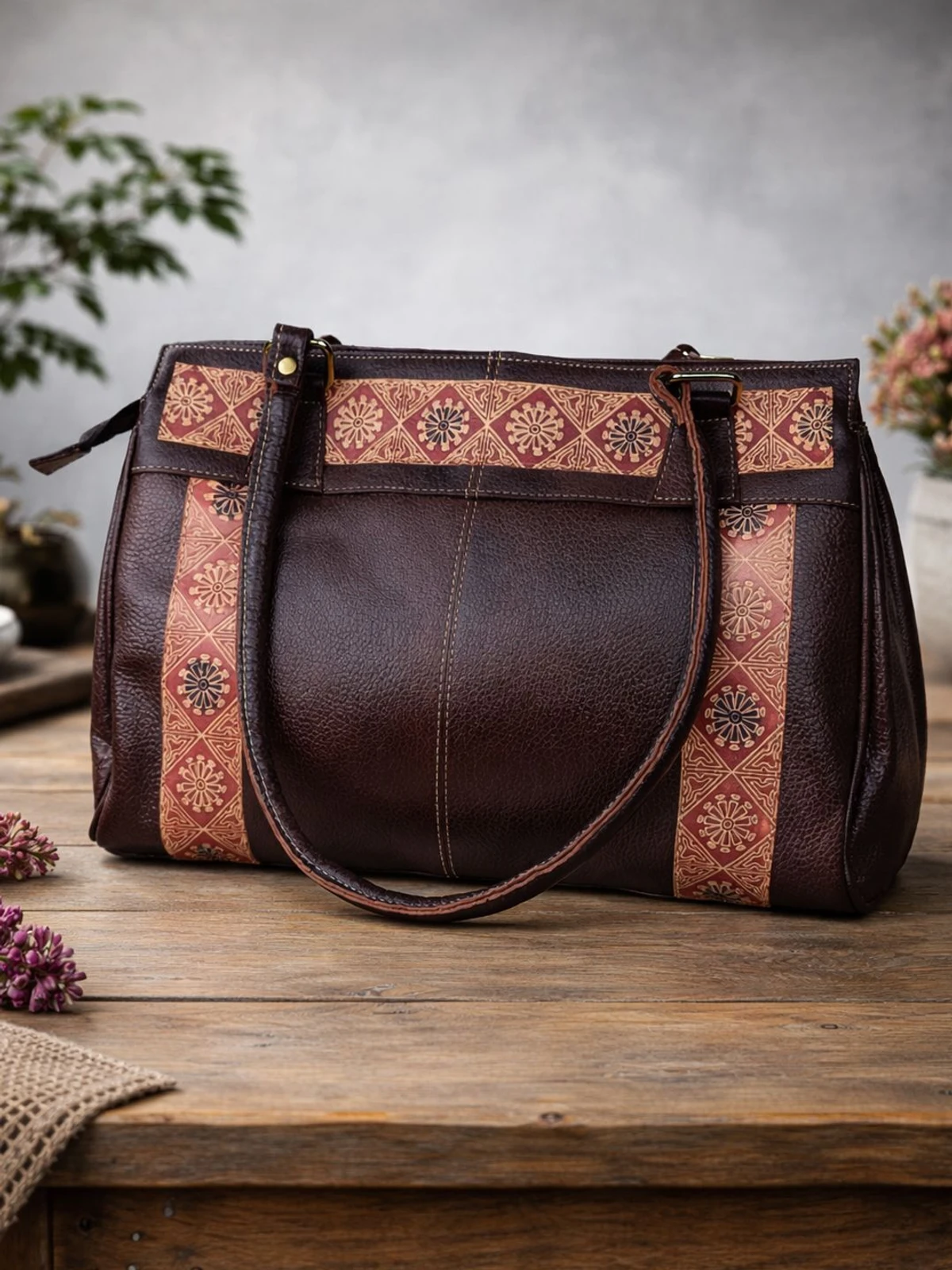 Crazy Flame Women Brown Shoulder Bag