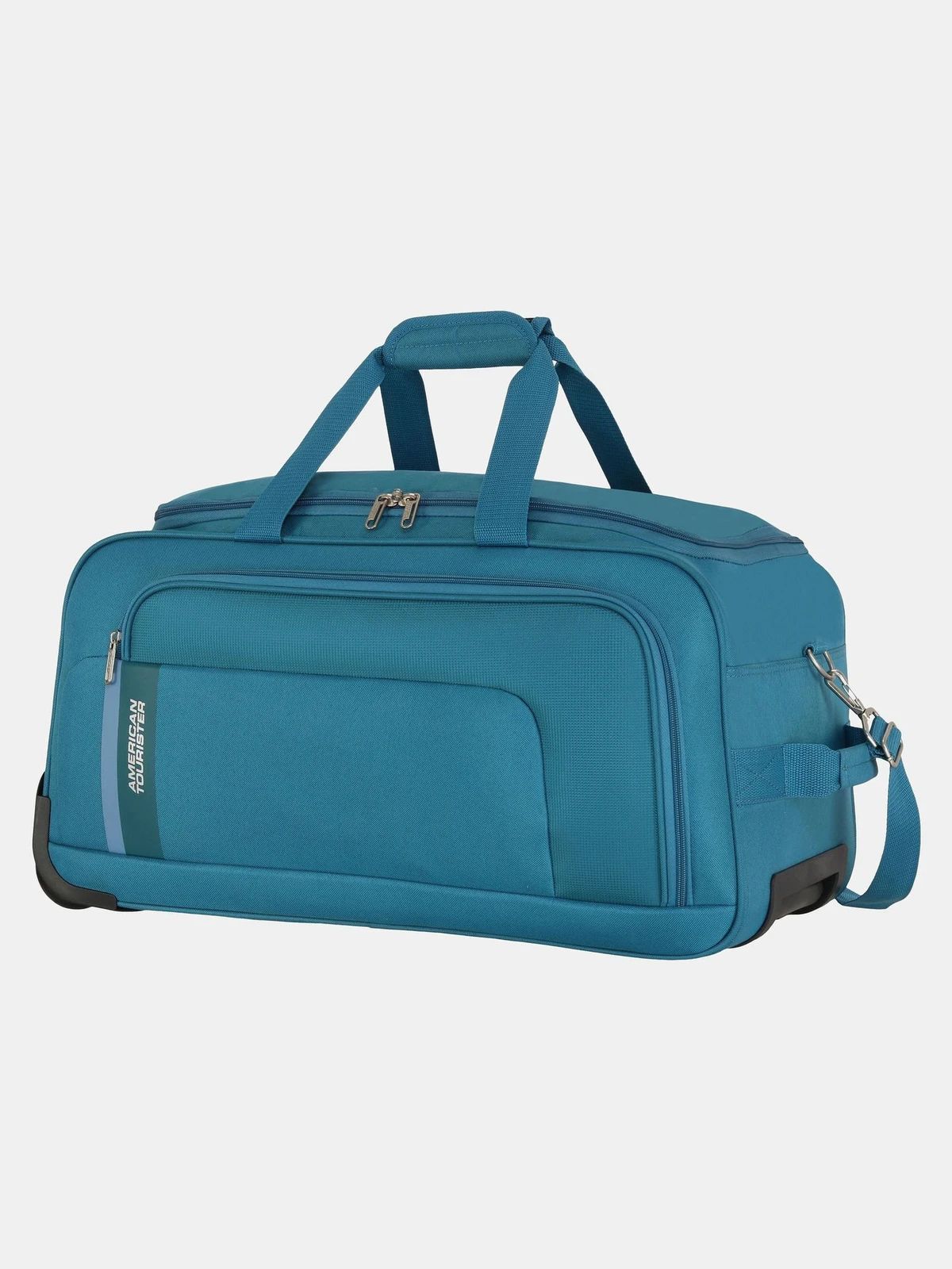 AMERICAN TOURISTER 78 L Strolley Duffel Bag - CAMP WHEEL 65cm - Blue - Large Capacity