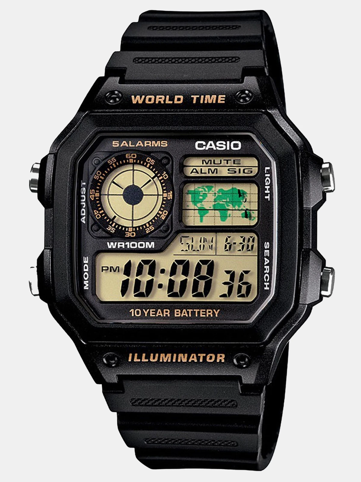 CASIO Youth ( AE-1200WH-1BVDF ) Digital Watch  - For Men D098