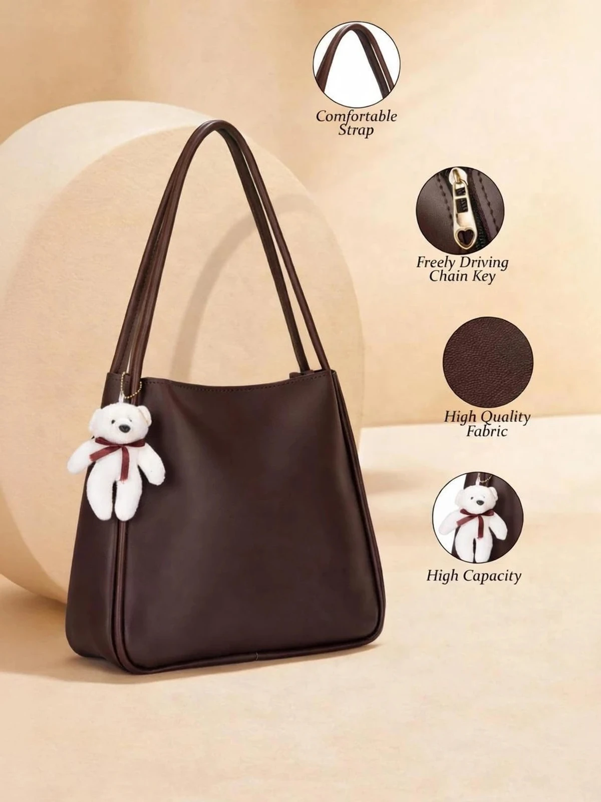 XOVEE Women Brown Shoulder Bag