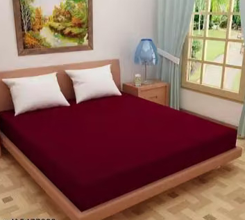 cpg soft CPG Soft Mattress Protector 100% Terry Cotton Bed Protector Waterproof for Baby Elastic Fitted Waterproof Mattress Protector King Size Breathable Bed Cover & Mattress Cover (72X78 inch | 6X6.5 feet RED) 220 GSM