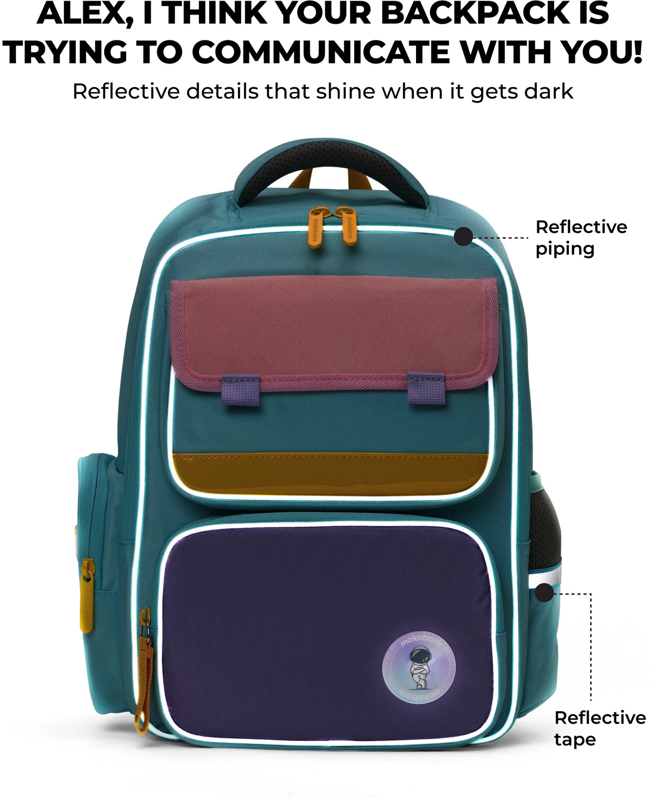Mokobara Small 17 L Backpack The Cheddar Backpack (Blue, Pink)