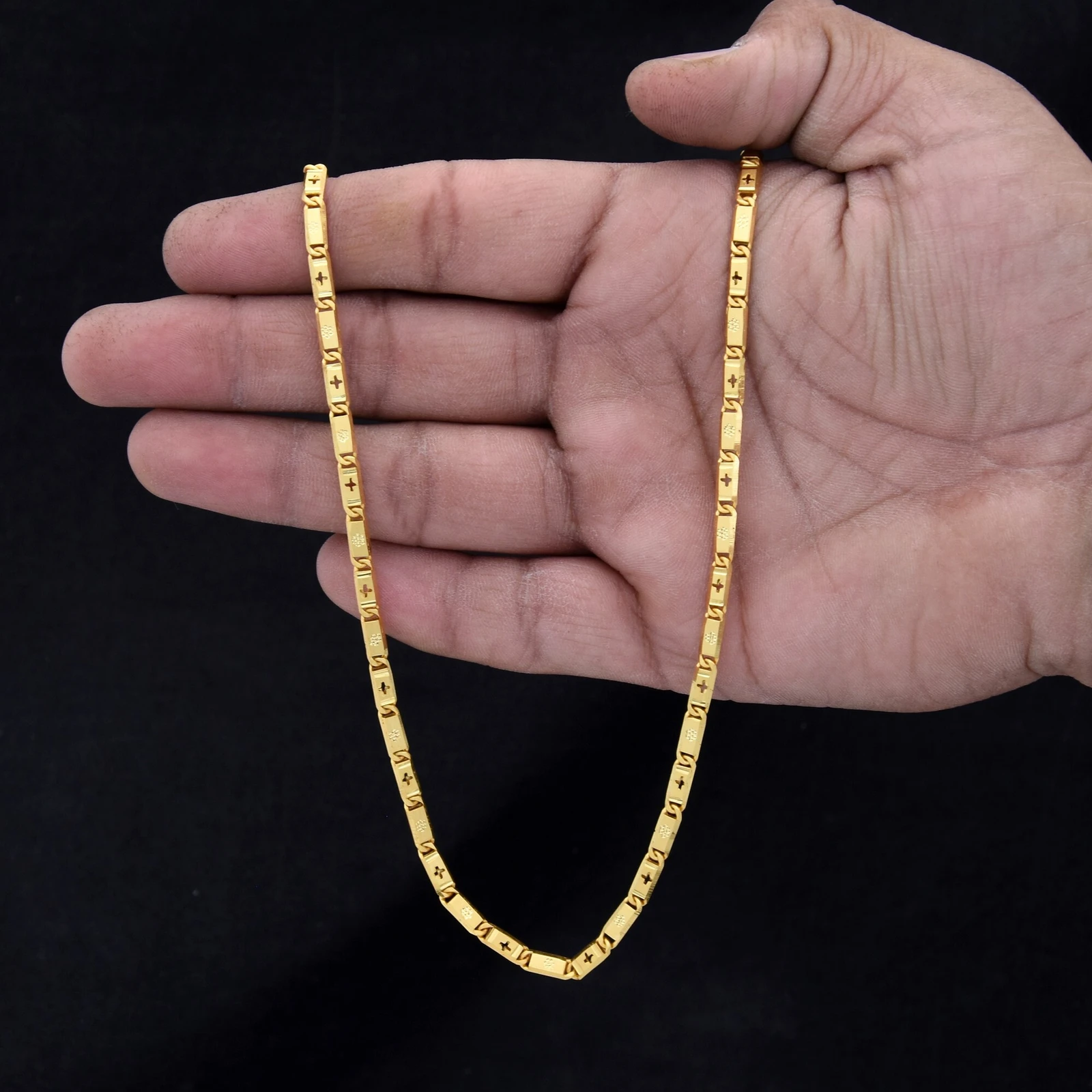 SONI FASHION 20 Inch Prominent Nawabi Style Gold-plated Plated Brass Chain