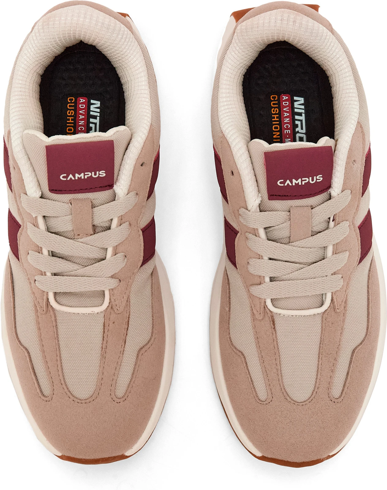 CAMPUS GRIT | Casual, Walking, Daily Wear Sneakers for Women | Lightweight Comfortable Sneakers For Women (Beige , 7)