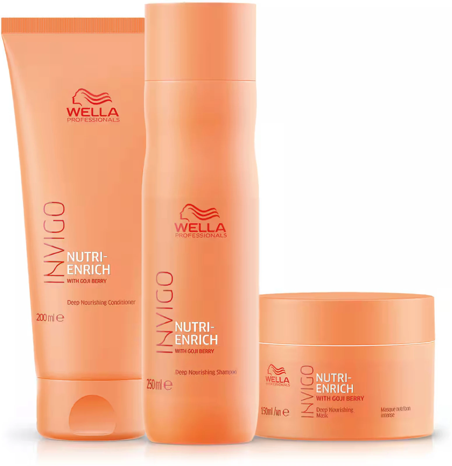 Wella Professionals Invigo Nutrienrich Shampoo, conditioner & mask for dry & damaged hair combo of 3 (2 Items in the set)