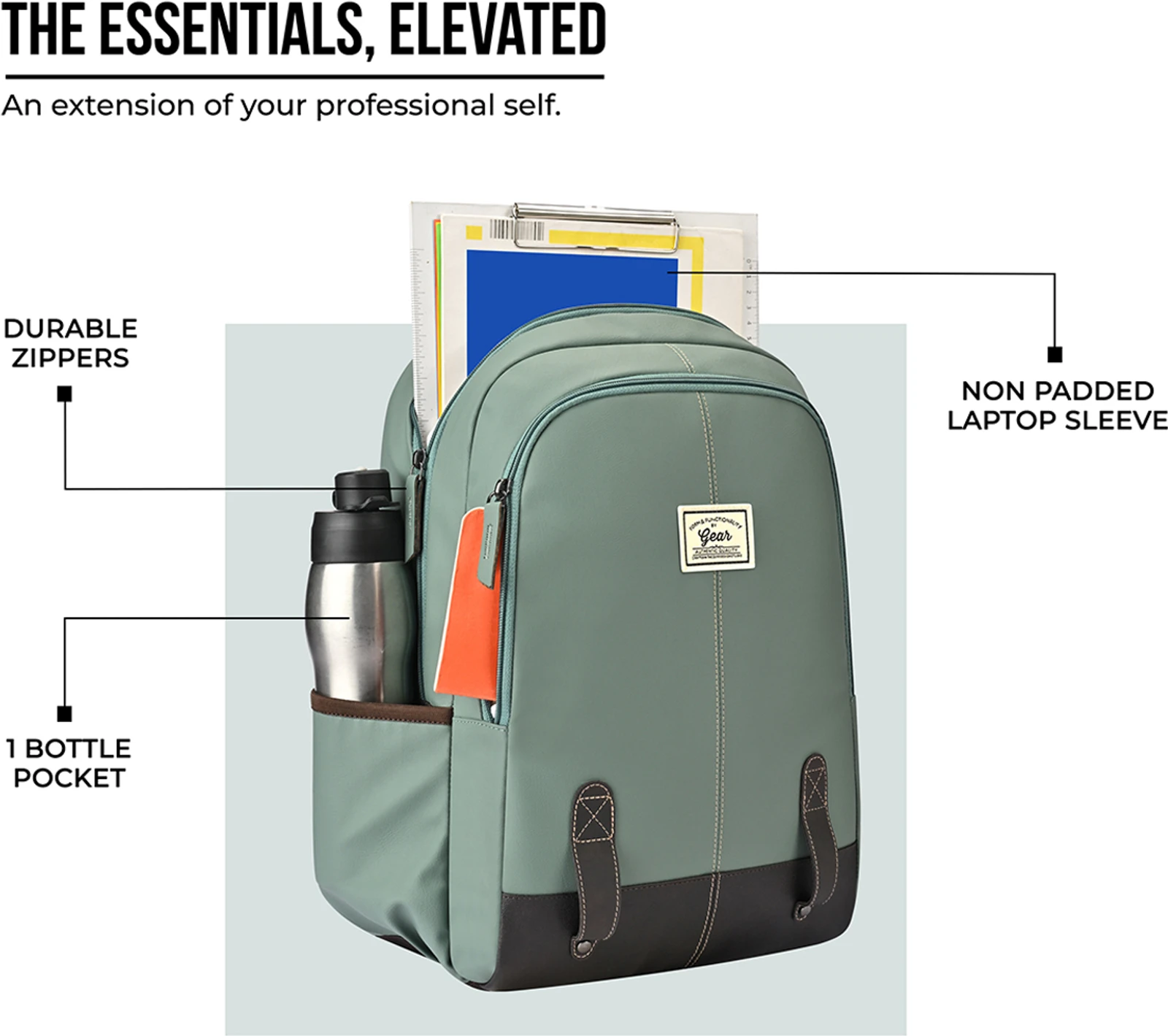 Gear Small 20 L Backpack ECO CLASSIC DAYPACK 16 (Green)