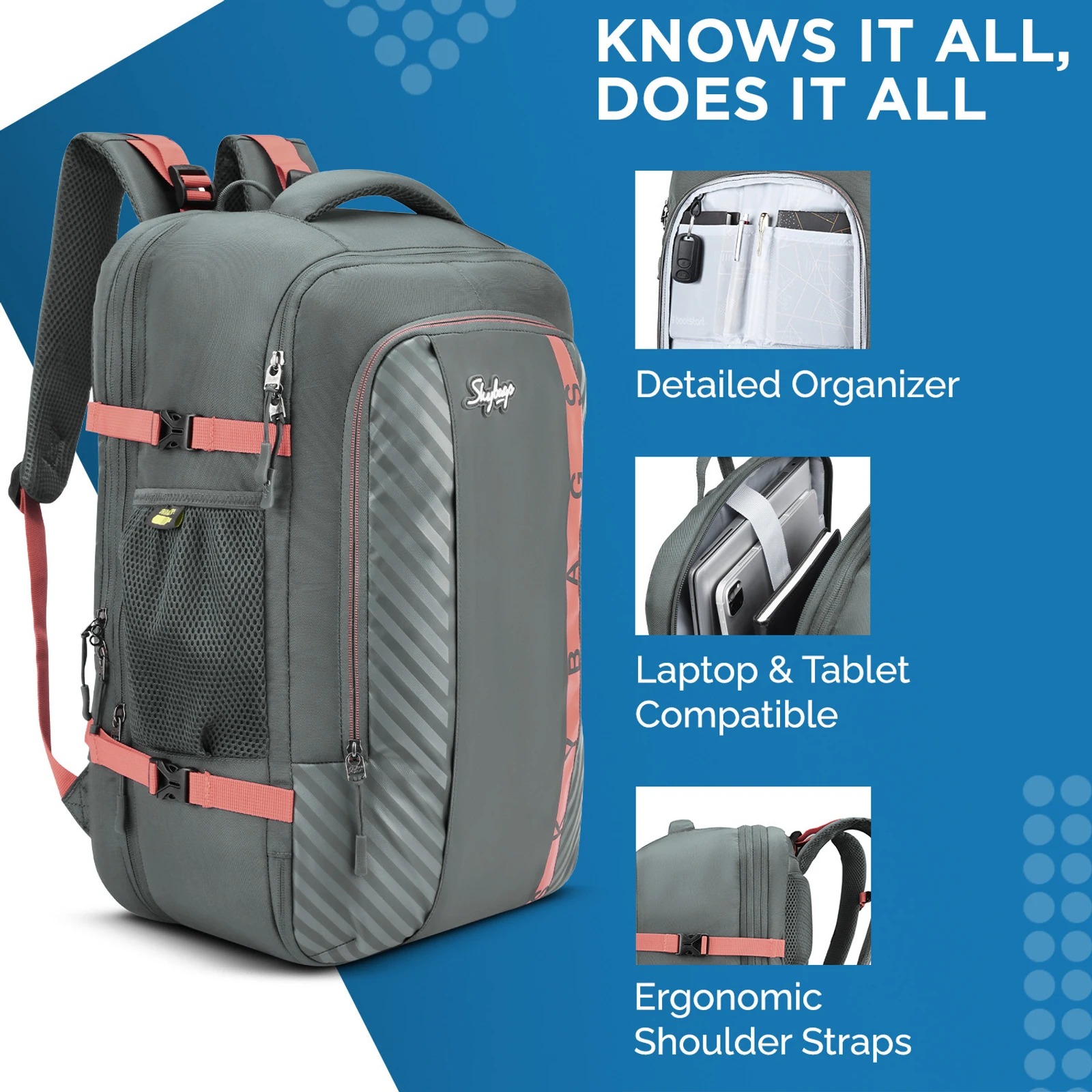 SKYBAGS 46.1 L Backpack The Transit 2.0 (Black)