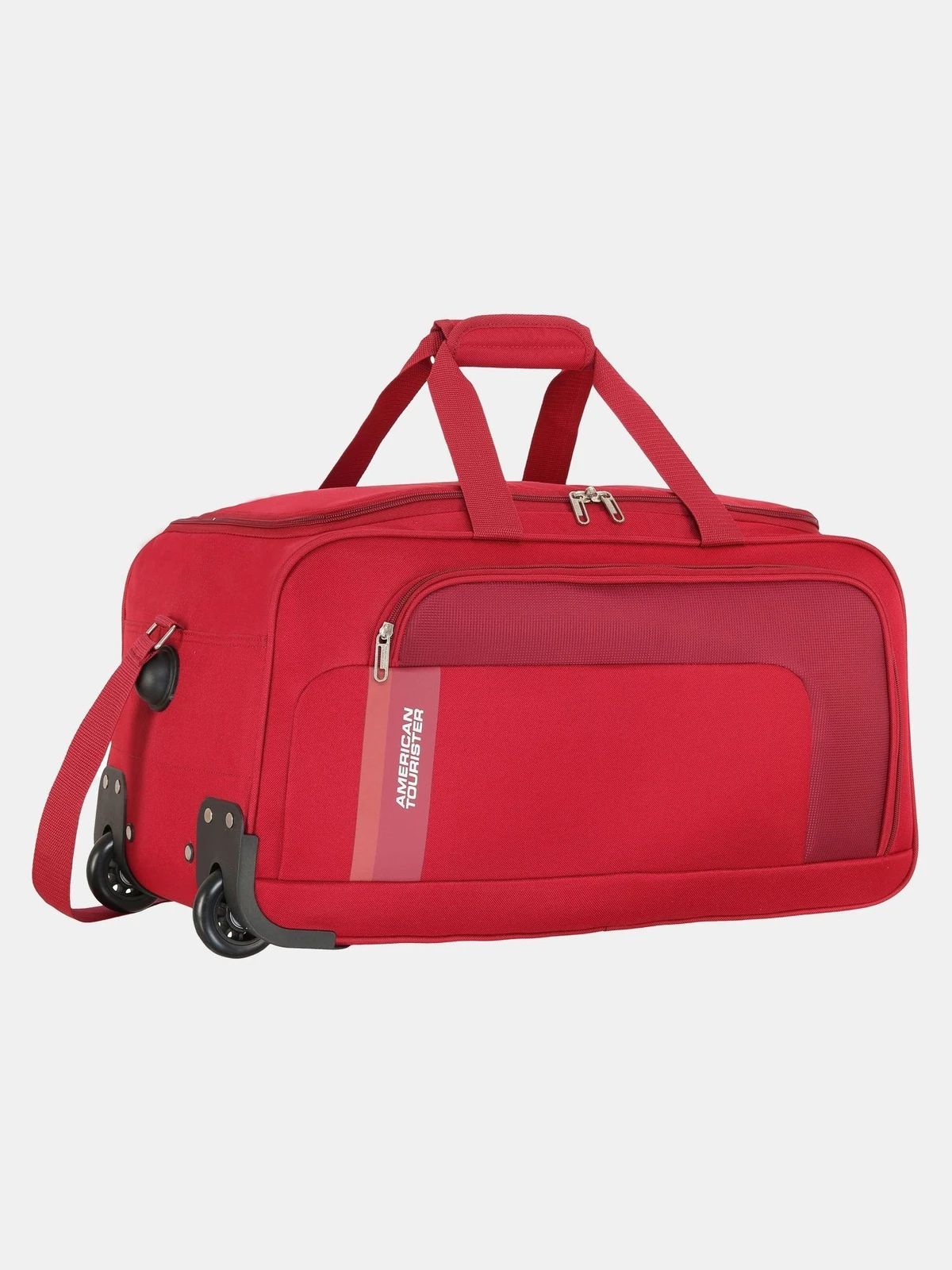 AMERICAN TOURISTER 56 L Strolley Duffel Bag - CAMP WHEEL 57cm - Red - Large Capacity