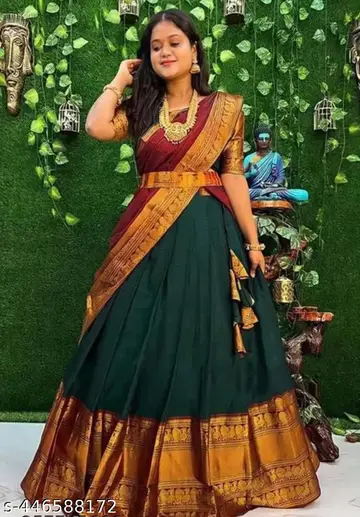 HALF SAREE JECARD LEHANGA