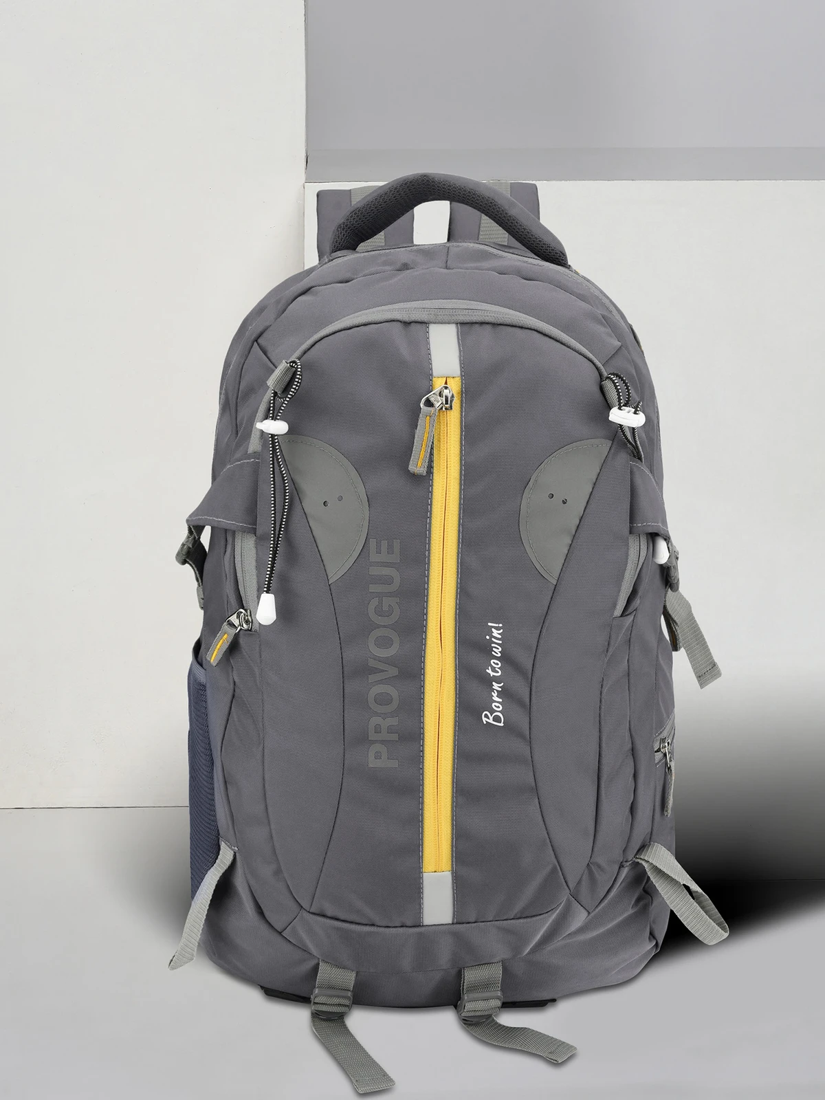 PROVOGUE 45.5 L Laptop Backpack Spacy unisex bag with rain cover Office/School/College/Business-45.5L-1900-G (Grey)