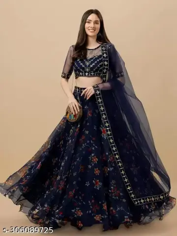 EMBROIDERED LEHENGHA