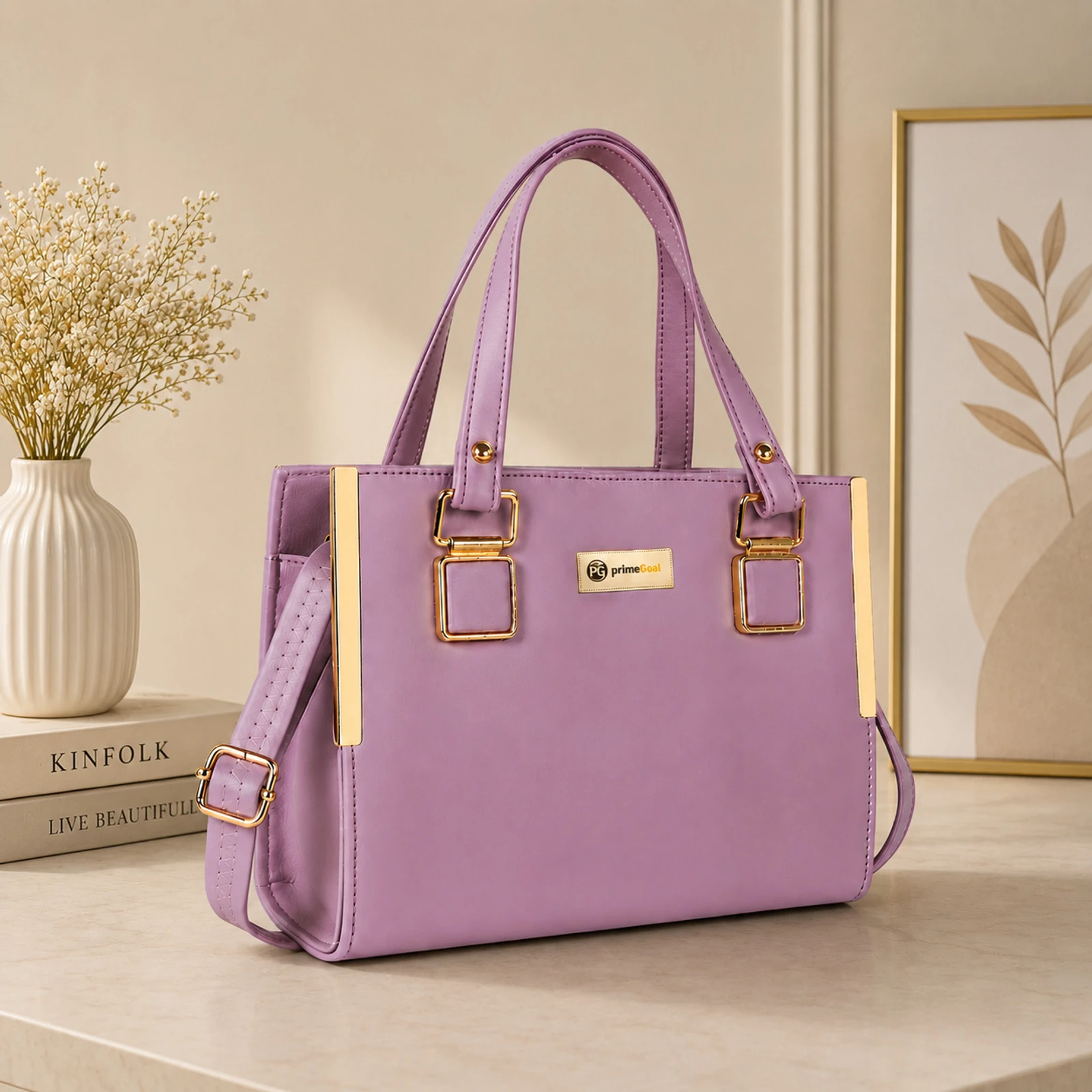 Primegoal Women Purple Hand-held Bag