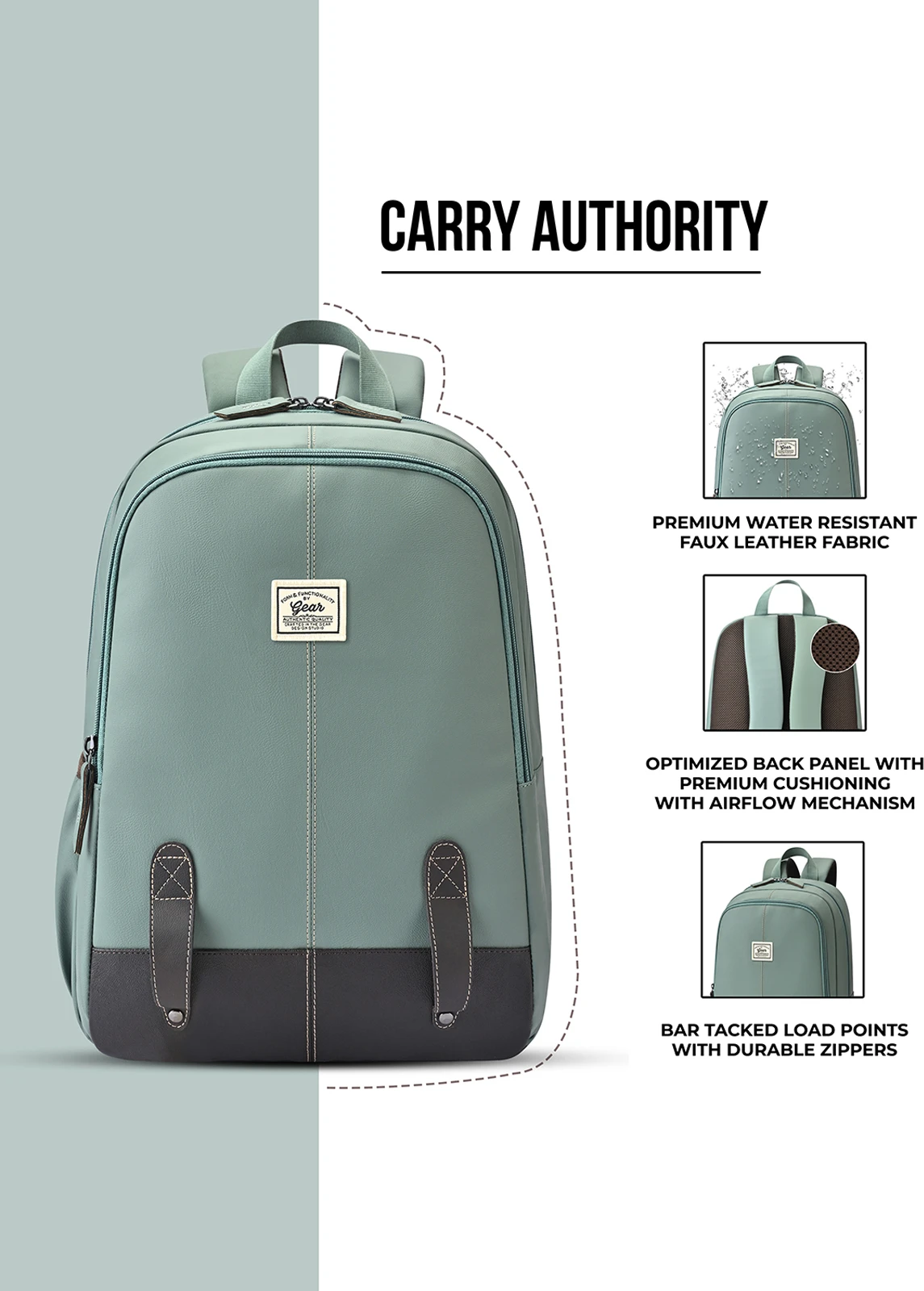 Gear Small 20 L Backpack ECO CLASSIC DAYPACK 16 (Green)