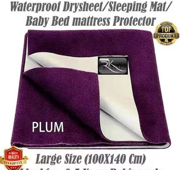 RAJKING® waterproof dry sheet Skin Friendly Baby Bed Protector diaper free Sleeping & play mat Washable Breathable Urine incontinence sheet