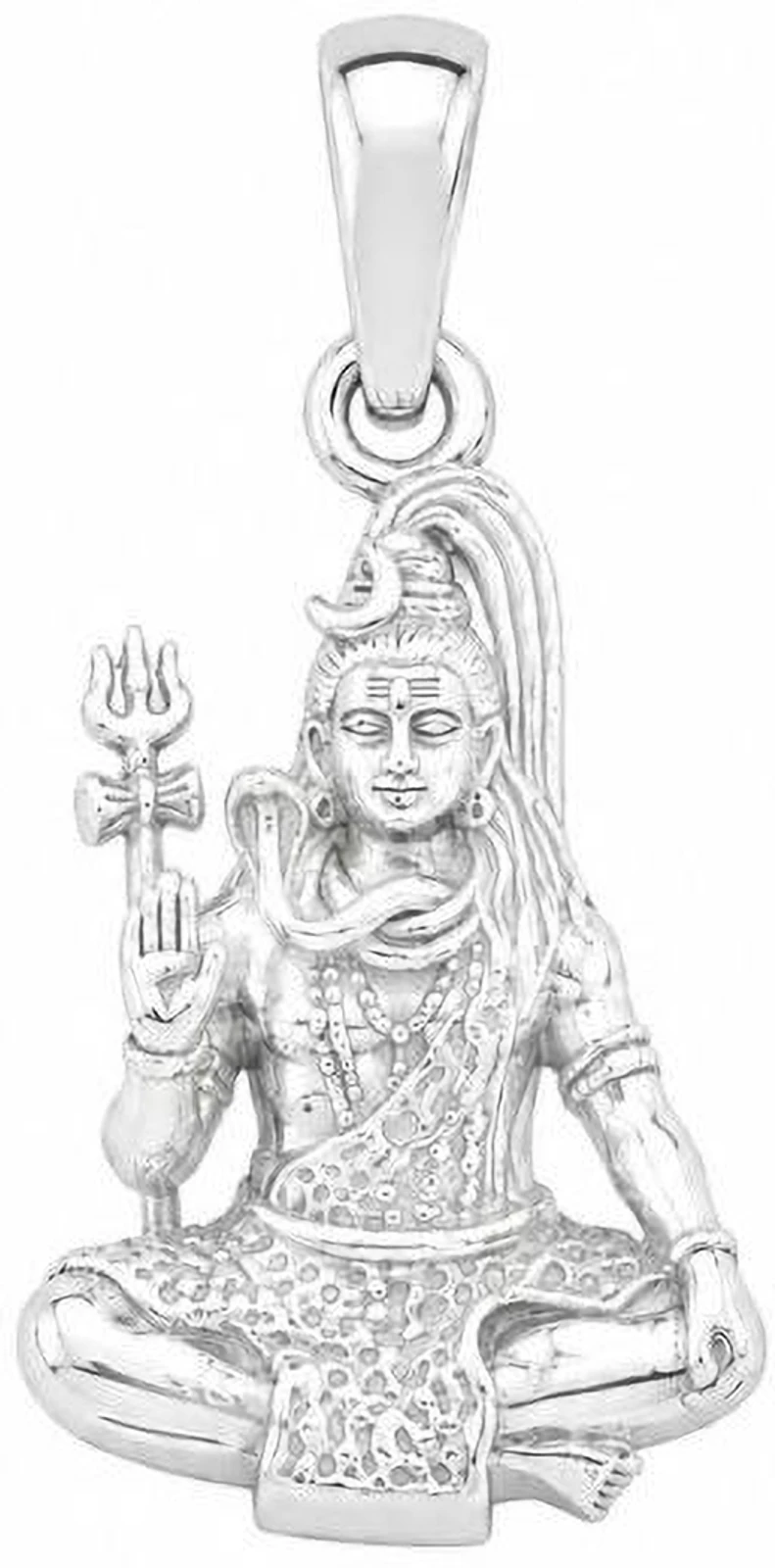 SRKJ 925 Sterling Silver Lord Shiva Pendant for Men & Women Sterling Silver Pendant
